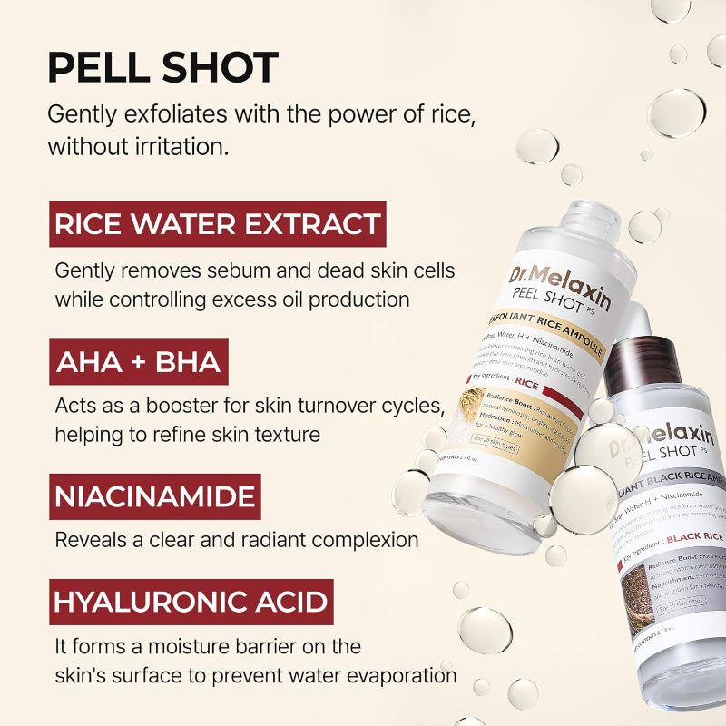 Dr. Melaxin Peel Shot skin treatment