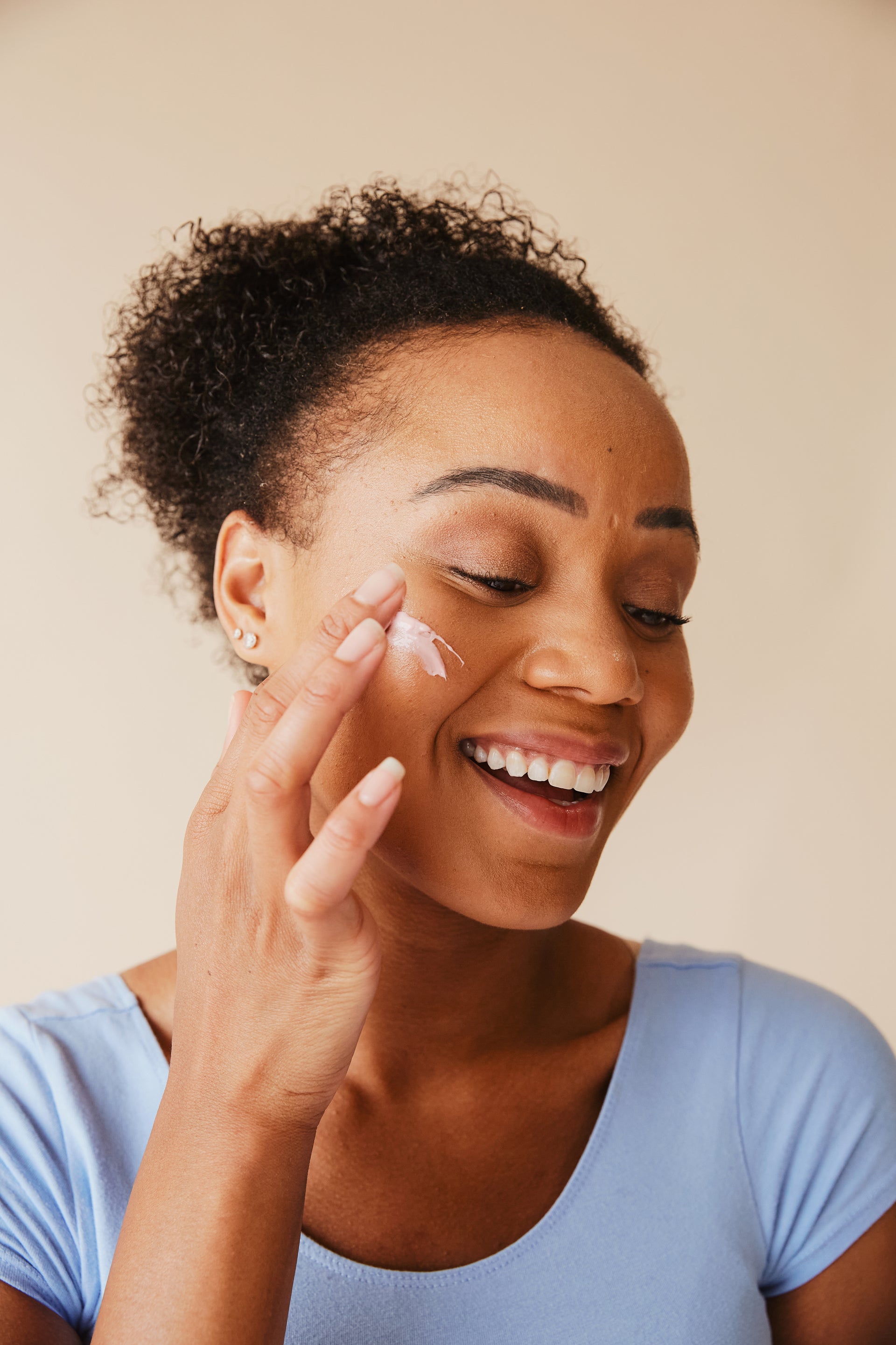 Makeup products background