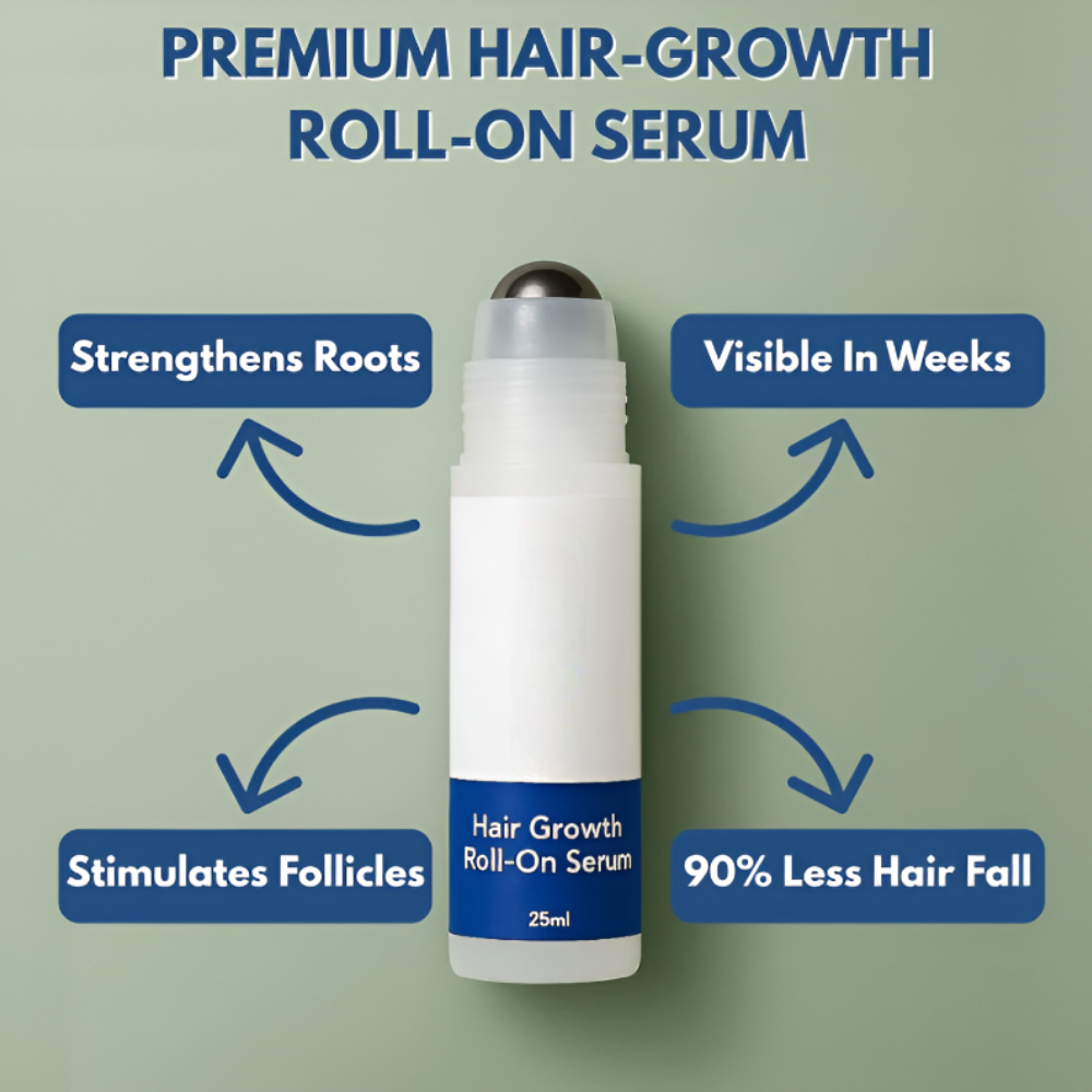 Rosemary Hair Serum Rolling Ball Essence Hair Root Strengthen Serum Scalp Care Essential Massage Roller Ball Nourishing